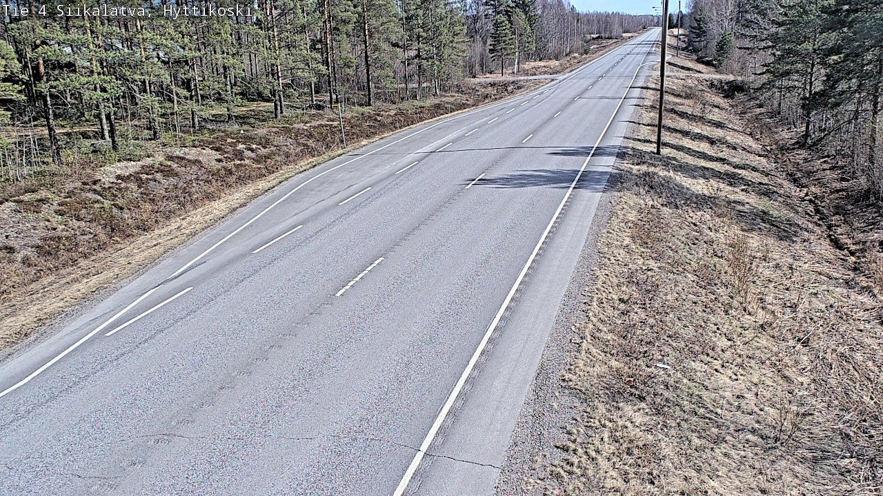 Weather Camera Image Väg 4 Siikalatva, Hyttikoski, Siikalatva, Pohjois-Pohjanmaa