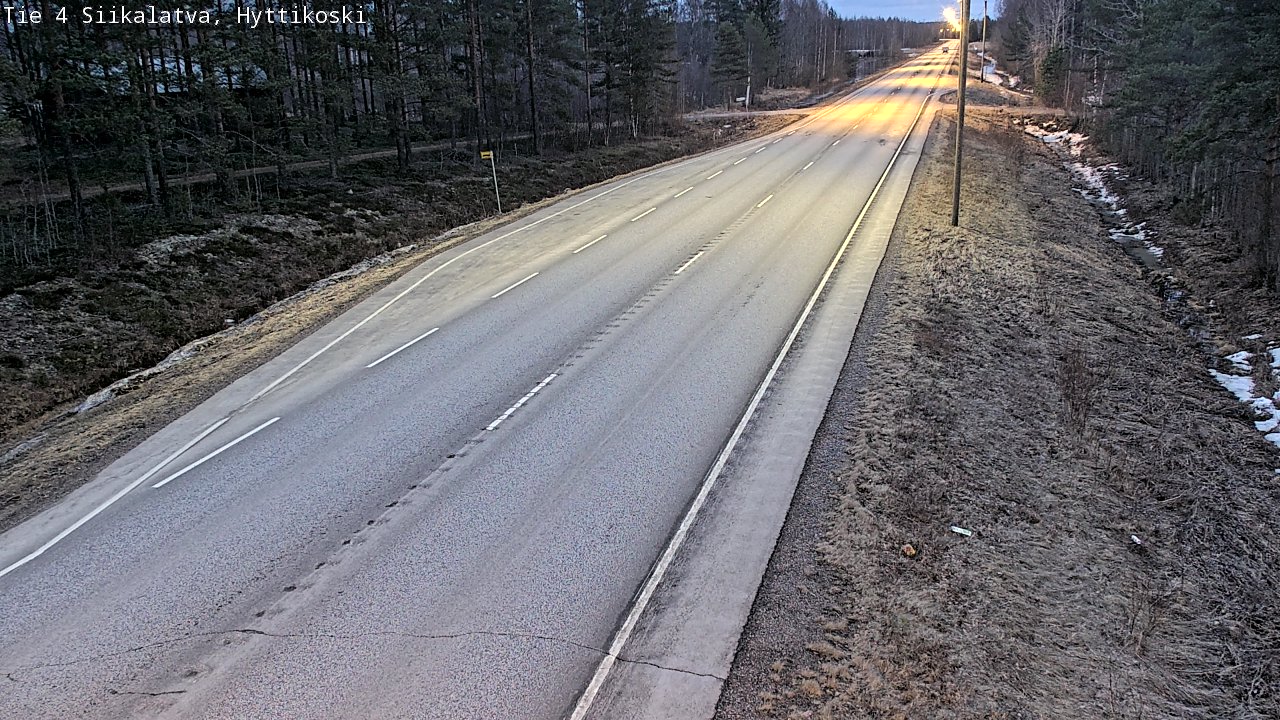 Weather Camera Image Road 4 Siikalatva, Hyttikoski, Siikalatva, Pohjois-Pohjanmaa