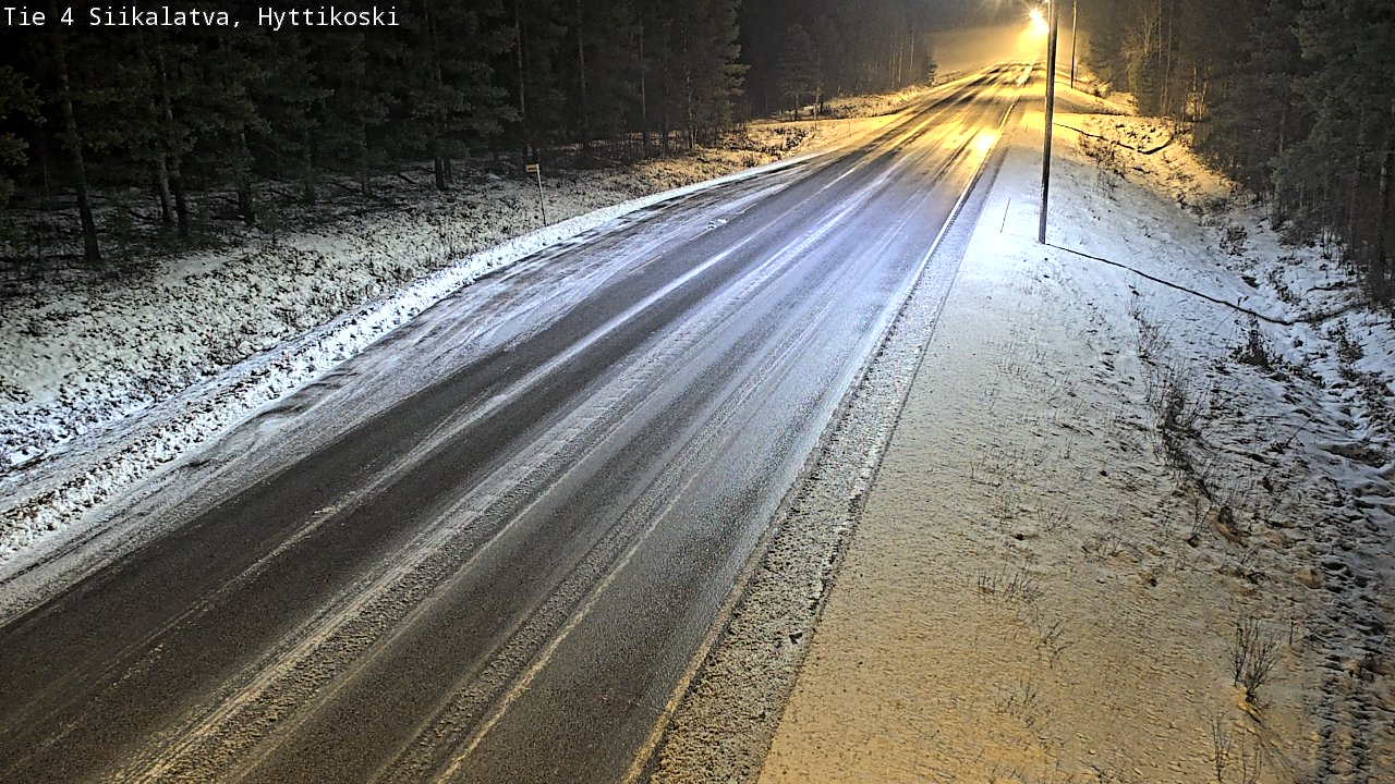 Weather Camera Image Väg 4 Siikalatva, Hyttikoski, Siikalatva, Pohjois-Pohjanmaa