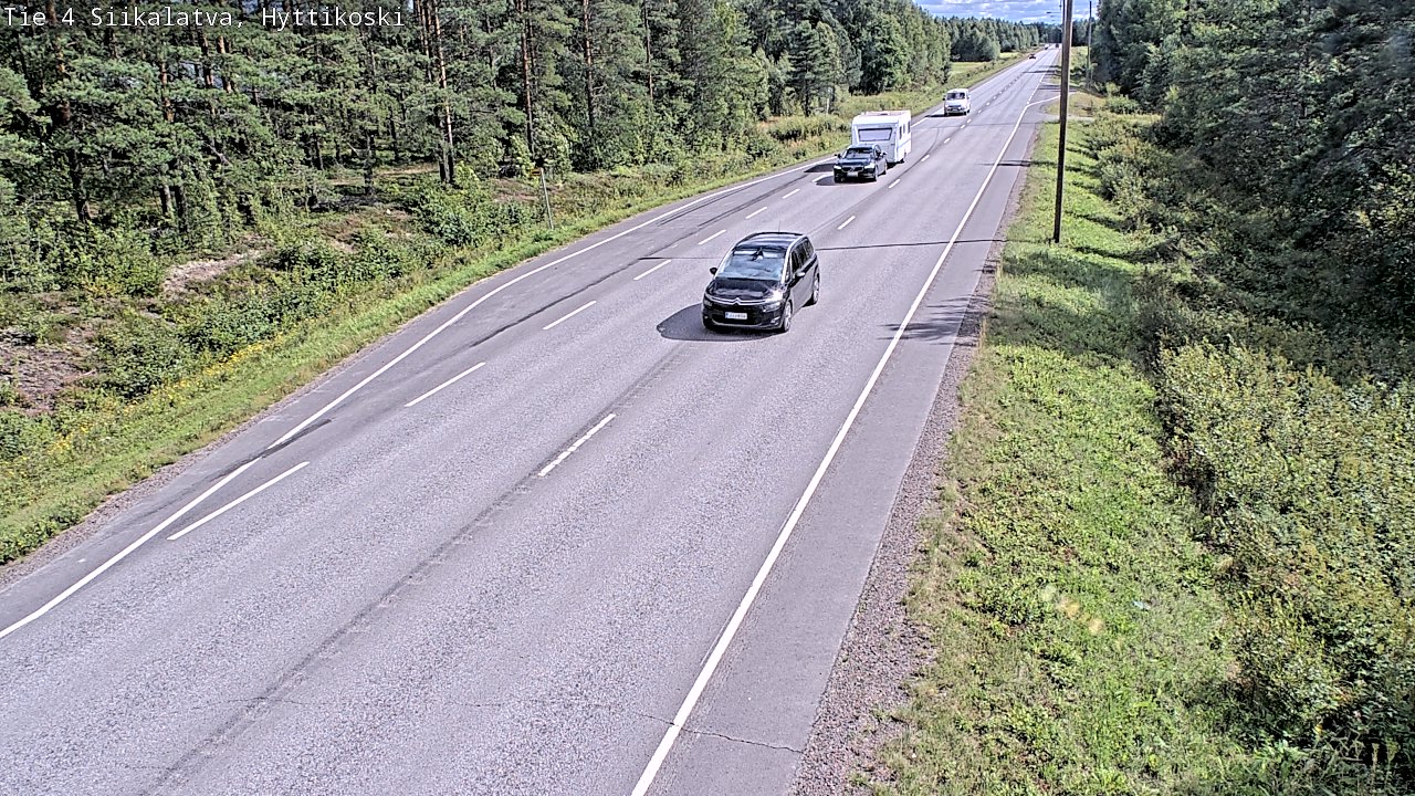 Weather Camera Image Väg 4 Siikalatva, Hyttikoski, Siikalatva, Pohjois-Pohjanmaa