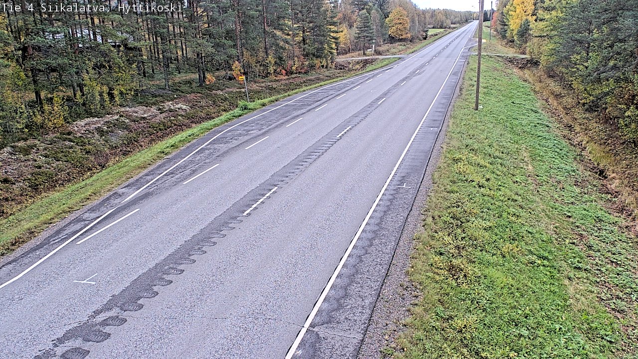 Weather Camera Image Road 4 Siikalatva, Hyttikoski, Siikalatva, Pohjois-Pohjanmaa