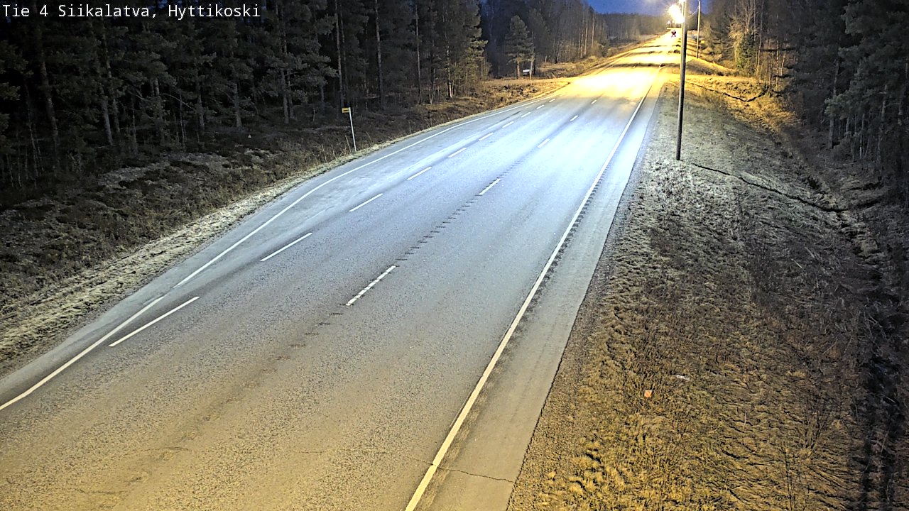 Weather Camera Image Väg 4 Siikalatva, Hyttikoski, Siikalatva, Pohjois-Pohjanmaa