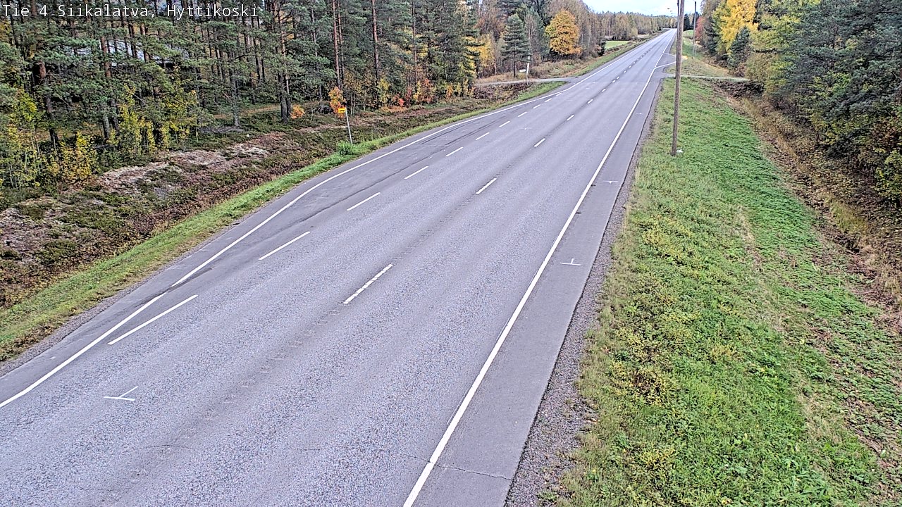 Weather Camera Image Road 4 Siikalatva, Hyttikoski, Siikalatva, Pohjois-Pohjanmaa