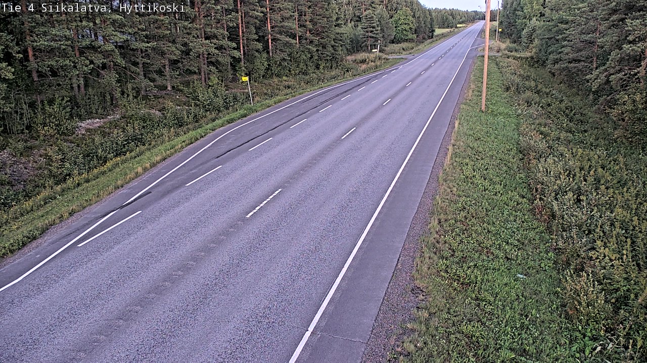 Weather Camera Image Väg 4 Siikalatva, Hyttikoski, Siikalatva, Pohjois-Pohjanmaa