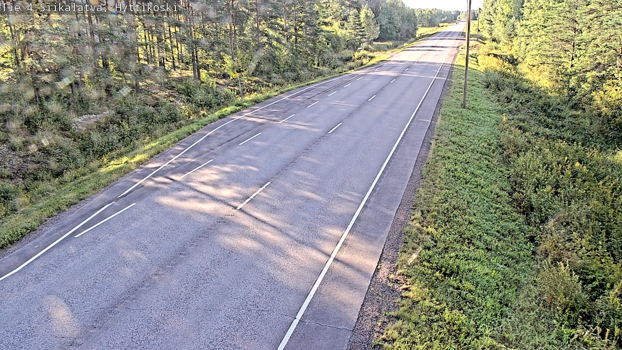 Weather Camera Image Väg 4 Siikalatva, Hyttikoski, Siikalatva, Pohjois-Pohjanmaa