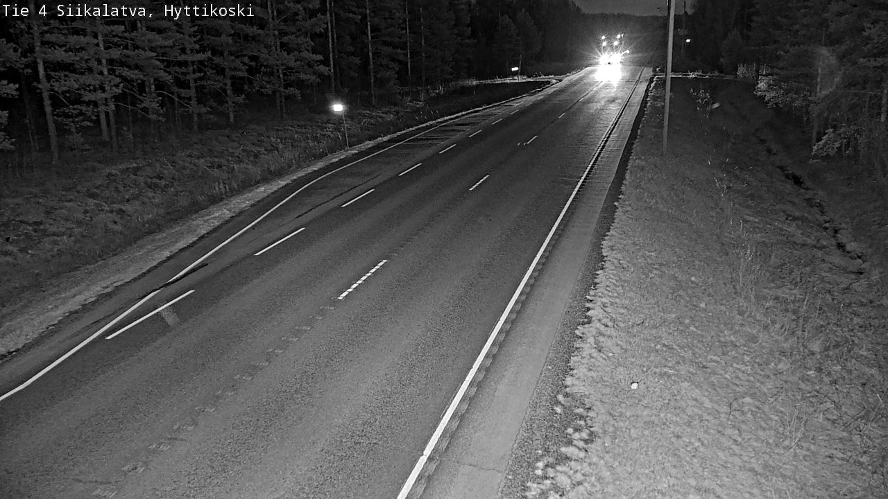 Weather Camera Image Väg 4 Siikalatva, Hyttikoski, Siikalatva, Pohjois-Pohjanmaa