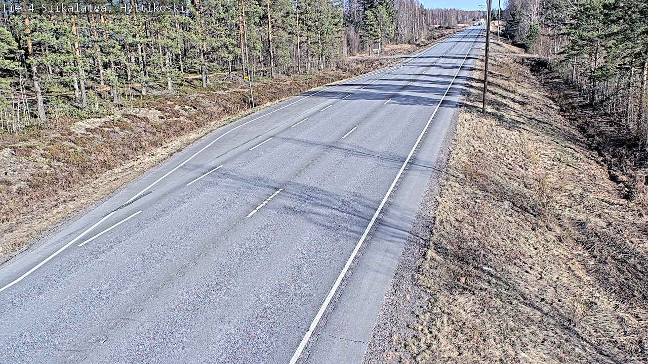 Weather Camera Image Väg 4 Siikalatva, Hyttikoski, Siikalatva, Pohjois-Pohjanmaa