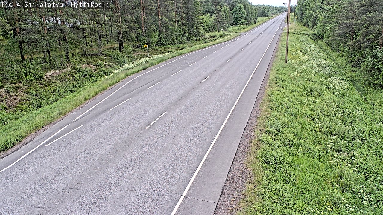 Weather Camera Image Road 4 Siikalatva, Hyttikoski, Siikalatva, Pohjois-Pohjanmaa