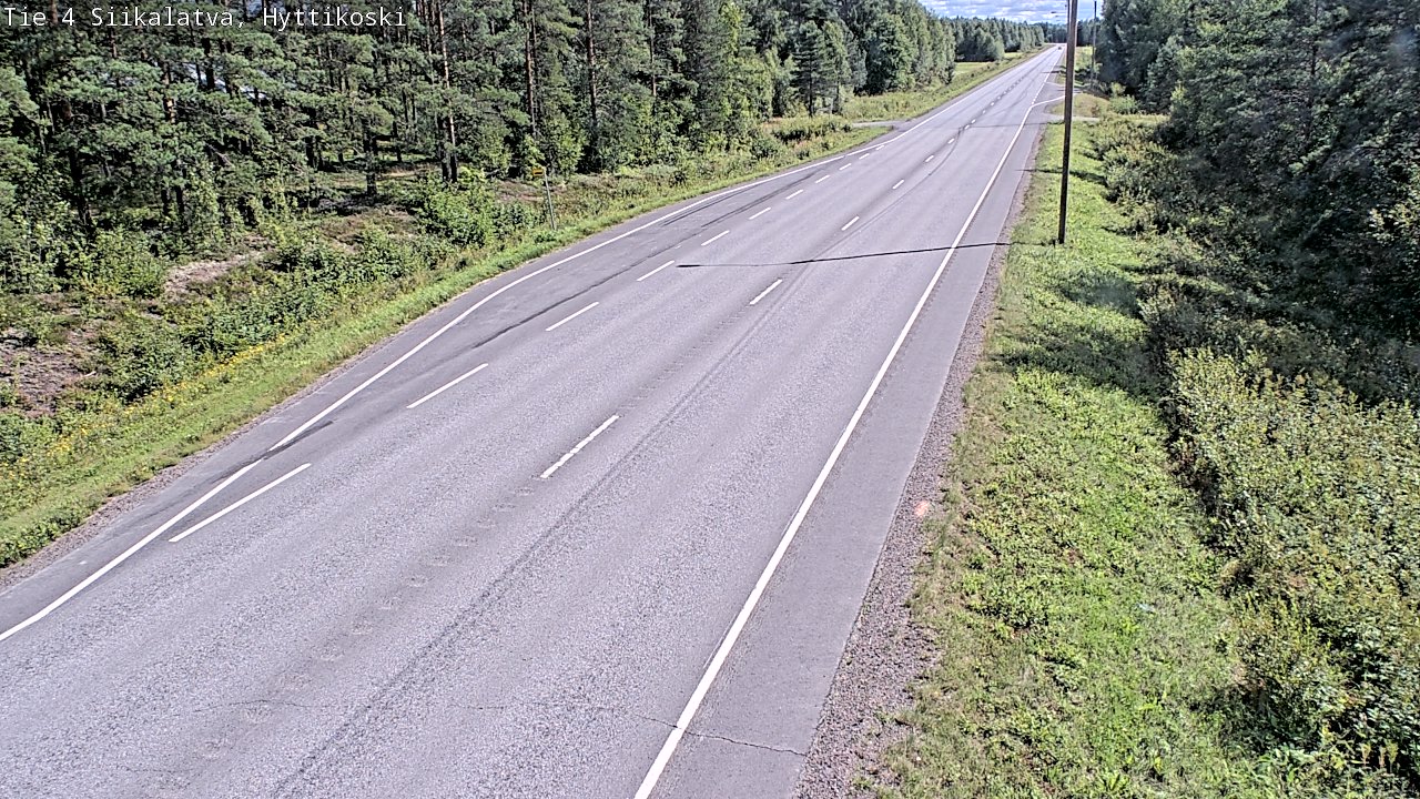 Weather Camera Image Väg 4 Siikalatva, Hyttikoski, Siikalatva, Pohjois-Pohjanmaa
