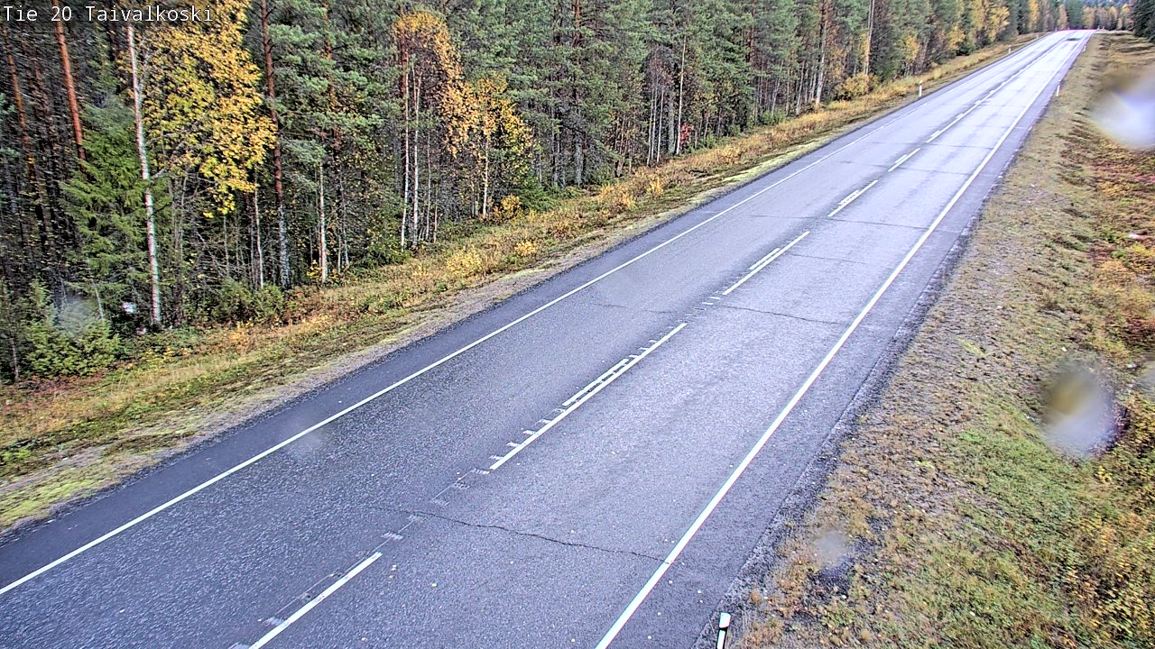 Weather Camera Image Road 20 Taivalkoski, Taivalkoski, Pohjois-Pohjanmaa