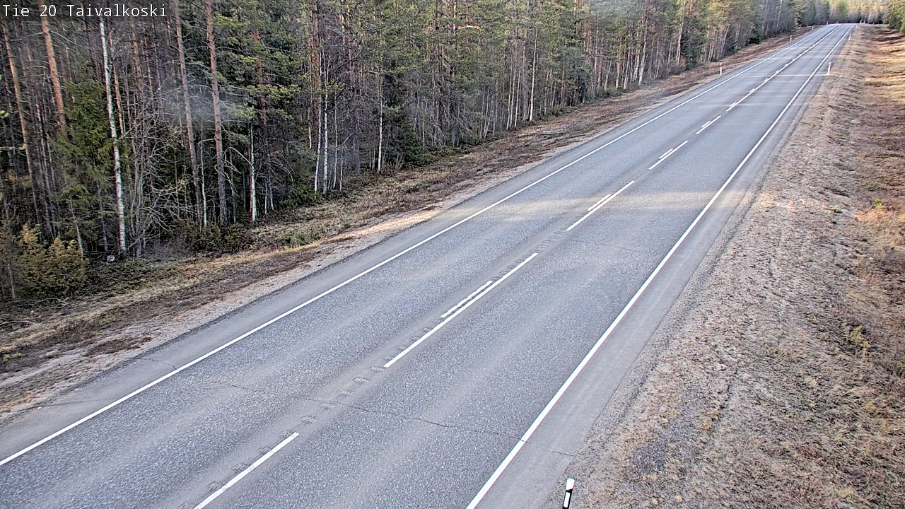 Kelikamerat Kuva Tie 20 Taivalkoski, Taivalkoski, Pohjois-Pohjanmaa