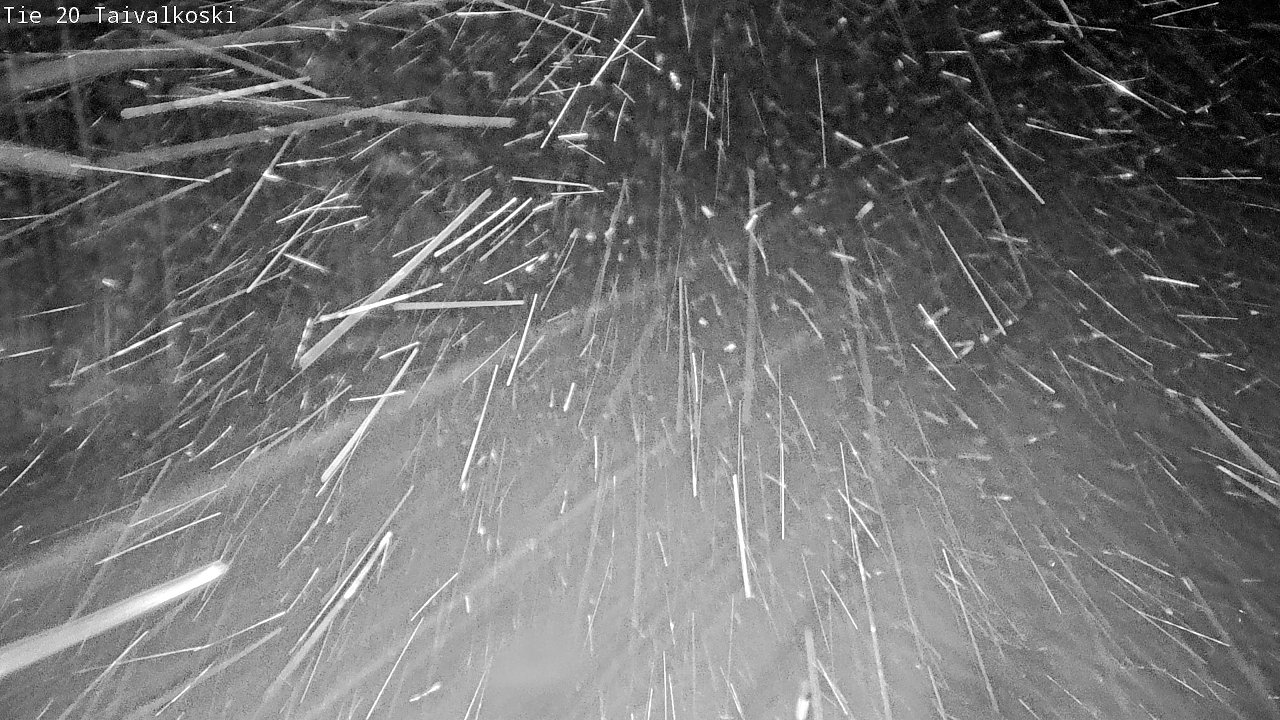 Weather Camera Image Väg 20 Taivalkoski, Taivalkoski, Pohjois-Pohjanmaa