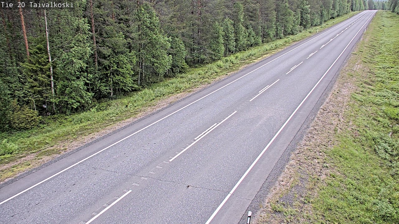 Kelikamerat Kuva Tie 20 Taivalkoski, Taivalkoski, Pohjois-Pohjanmaa