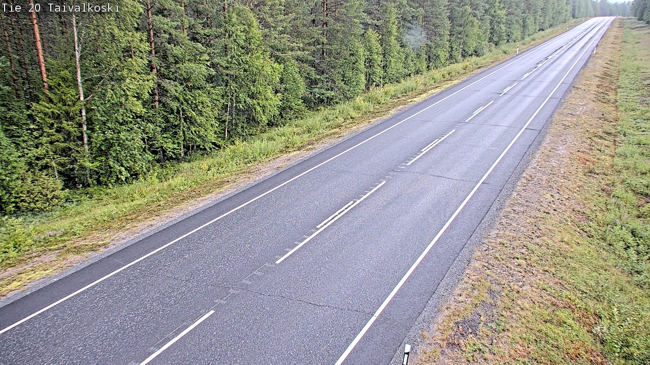 Weather Camera Image Road 20 Taivalkoski, Taivalkoski, Pohjois-Pohjanmaa