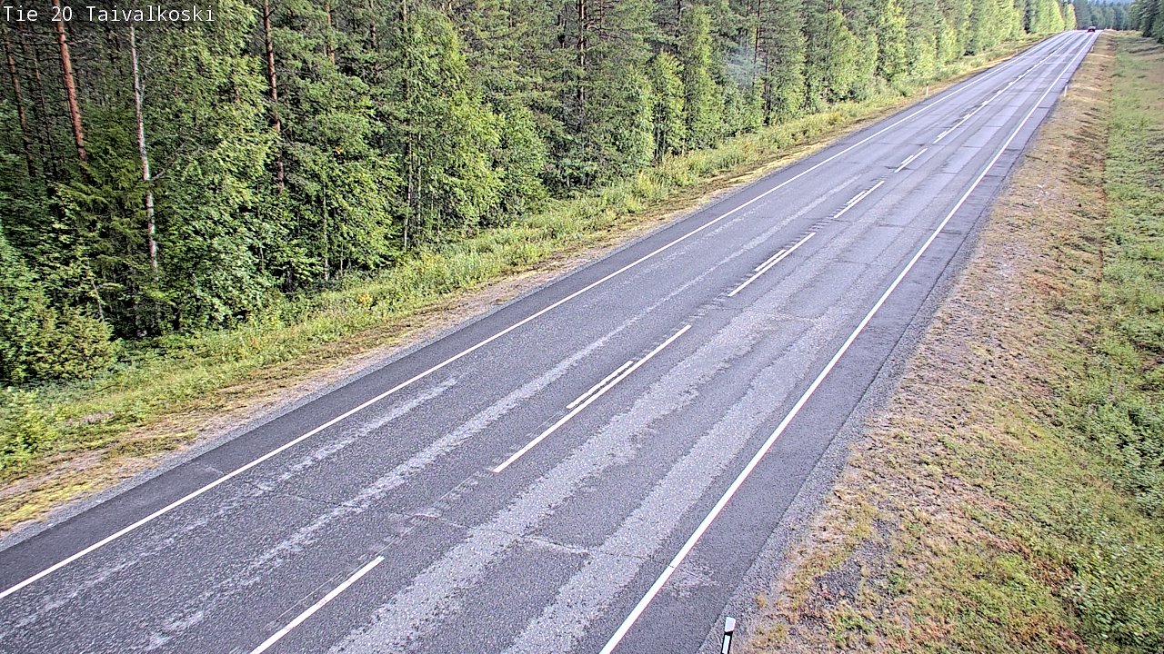 Weather Camera Image Road 20 Taivalkoski, Taivalkoski, Pohjois-Pohjanmaa