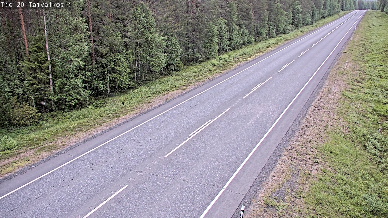 Kelikamerat Kuva Tie 20 Taivalkoski, Taivalkoski, Pohjois-Pohjanmaa