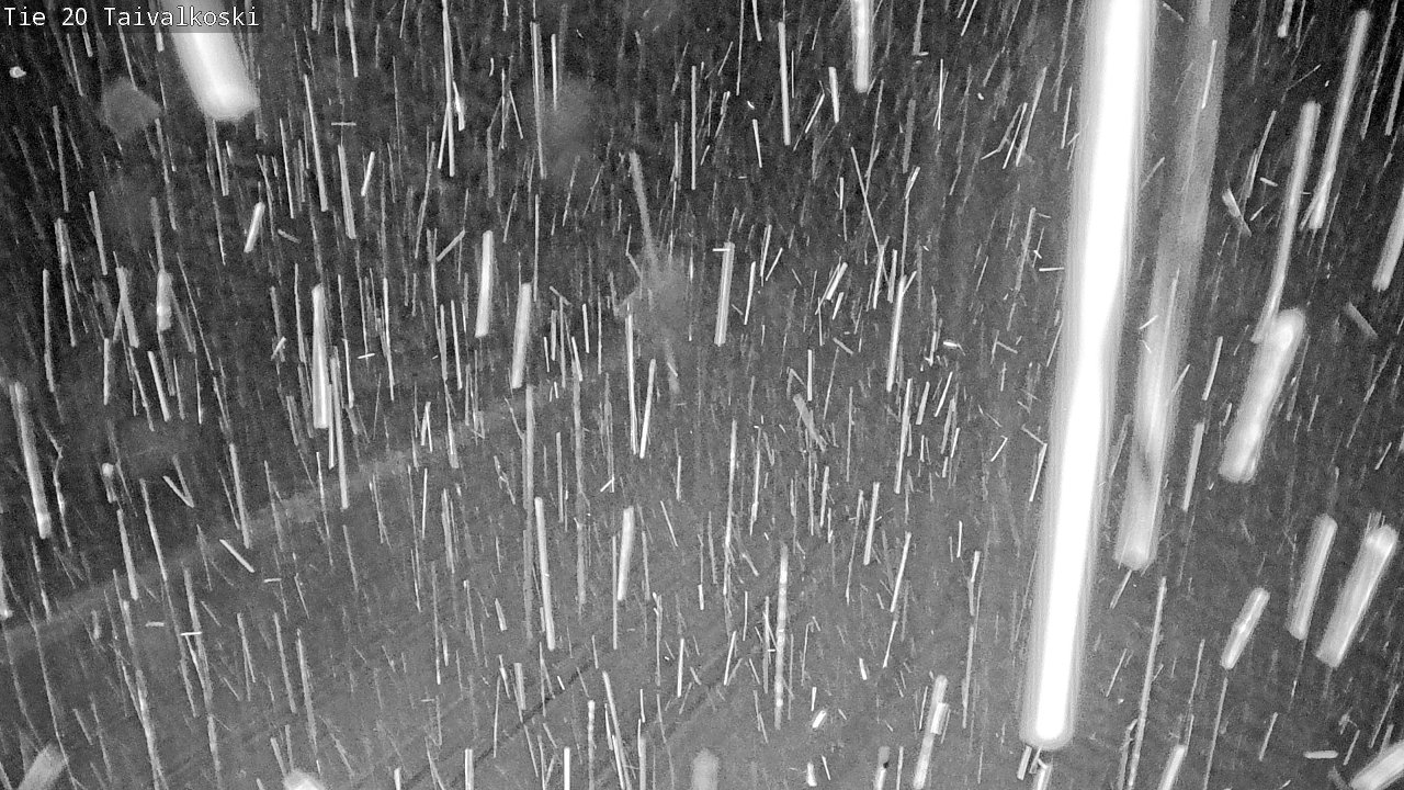 Weather Camera Image Väg 20 Taivalkoski, Taivalkoski, Pohjois-Pohjanmaa