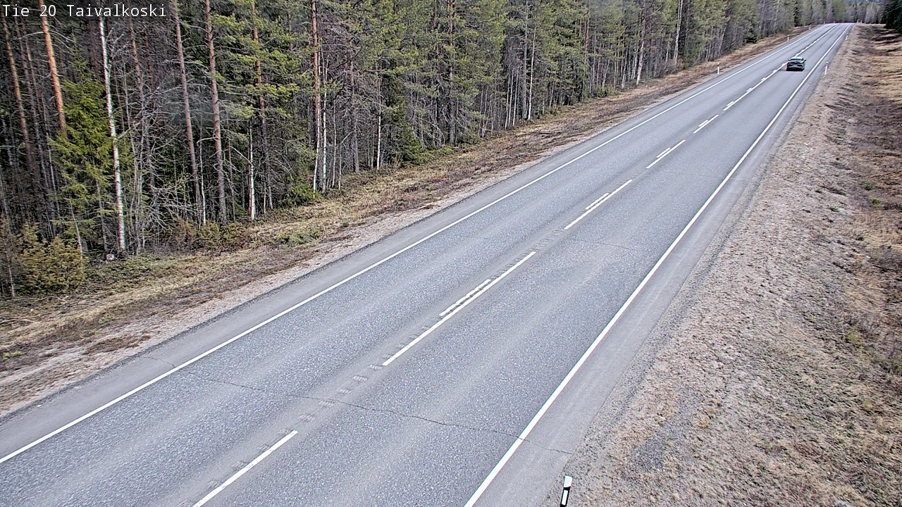 Weather Camera Image Road 20 Taivalkoski, Taivalkoski, Pohjois-Pohjanmaa