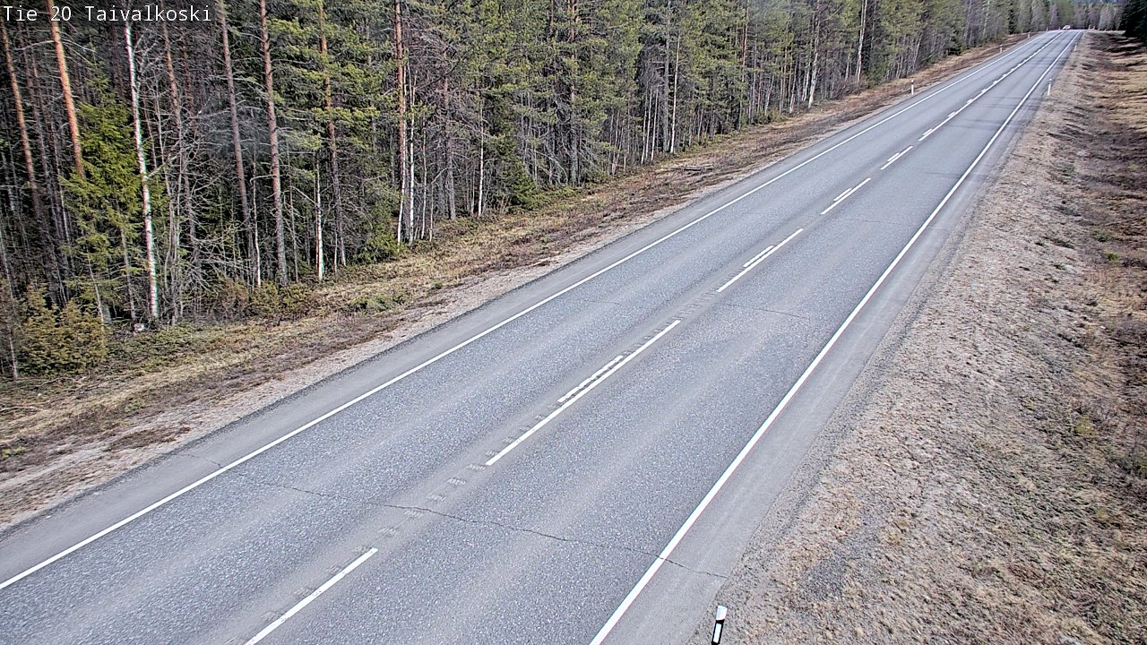 Kelikamerat Kuva Tie 20 Taivalkoski, Taivalkoski, Pohjois-Pohjanmaa