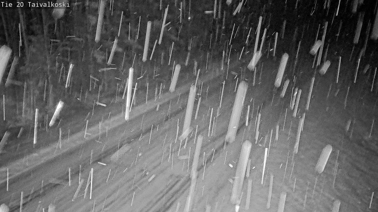 Weather Camera Image Väg 20 Taivalkoski, Taivalkoski, Pohjois-Pohjanmaa