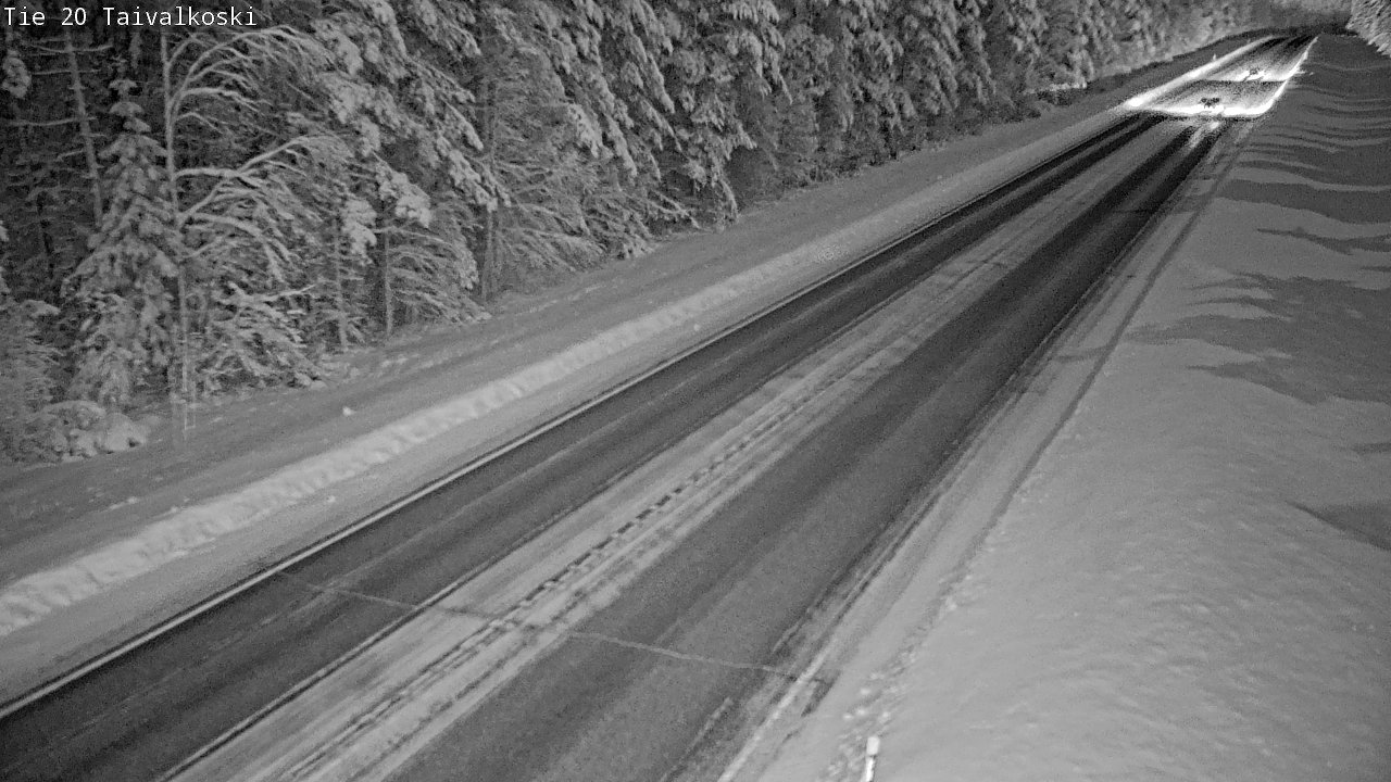 Weather Camera Image Road 20 Taivalkoski, Taivalkoski, Pohjois-Pohjanmaa