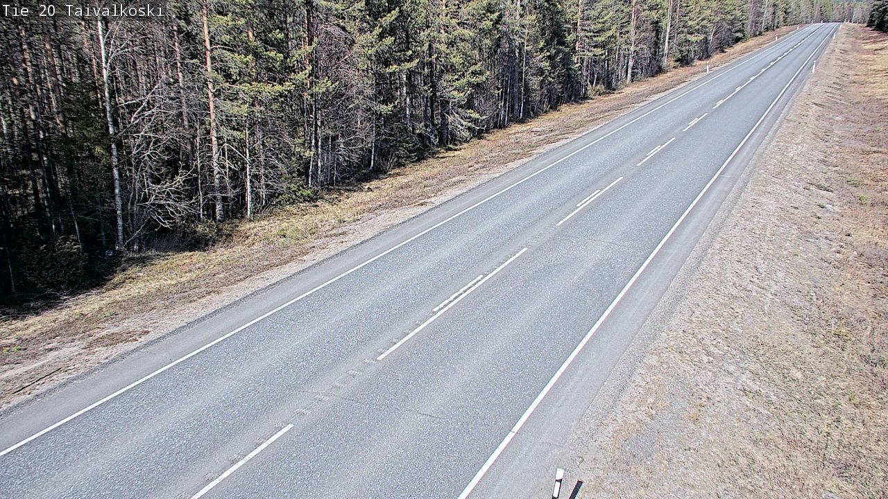 Kelikamerat Kuva Tie 20 Taivalkoski, Taivalkoski, Pohjois-Pohjanmaa
