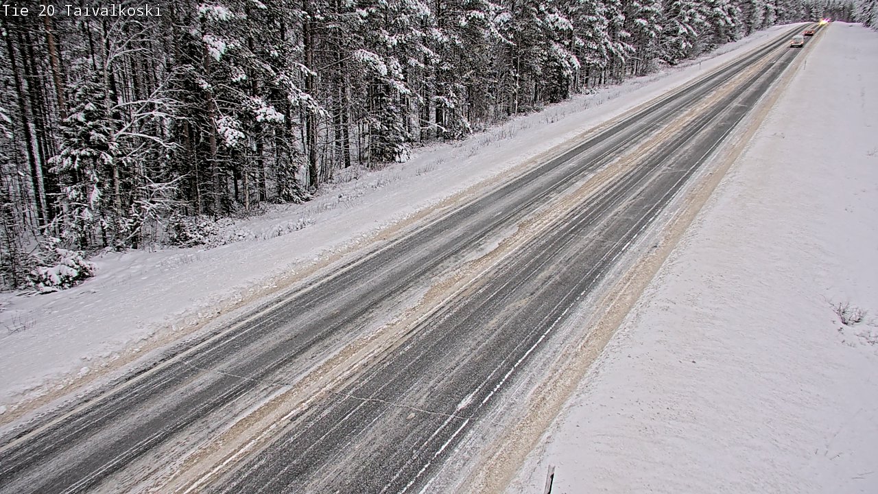 Weather Camera Image Väg 20 Taivalkoski, Taivalkoski, Pohjois-Pohjanmaa