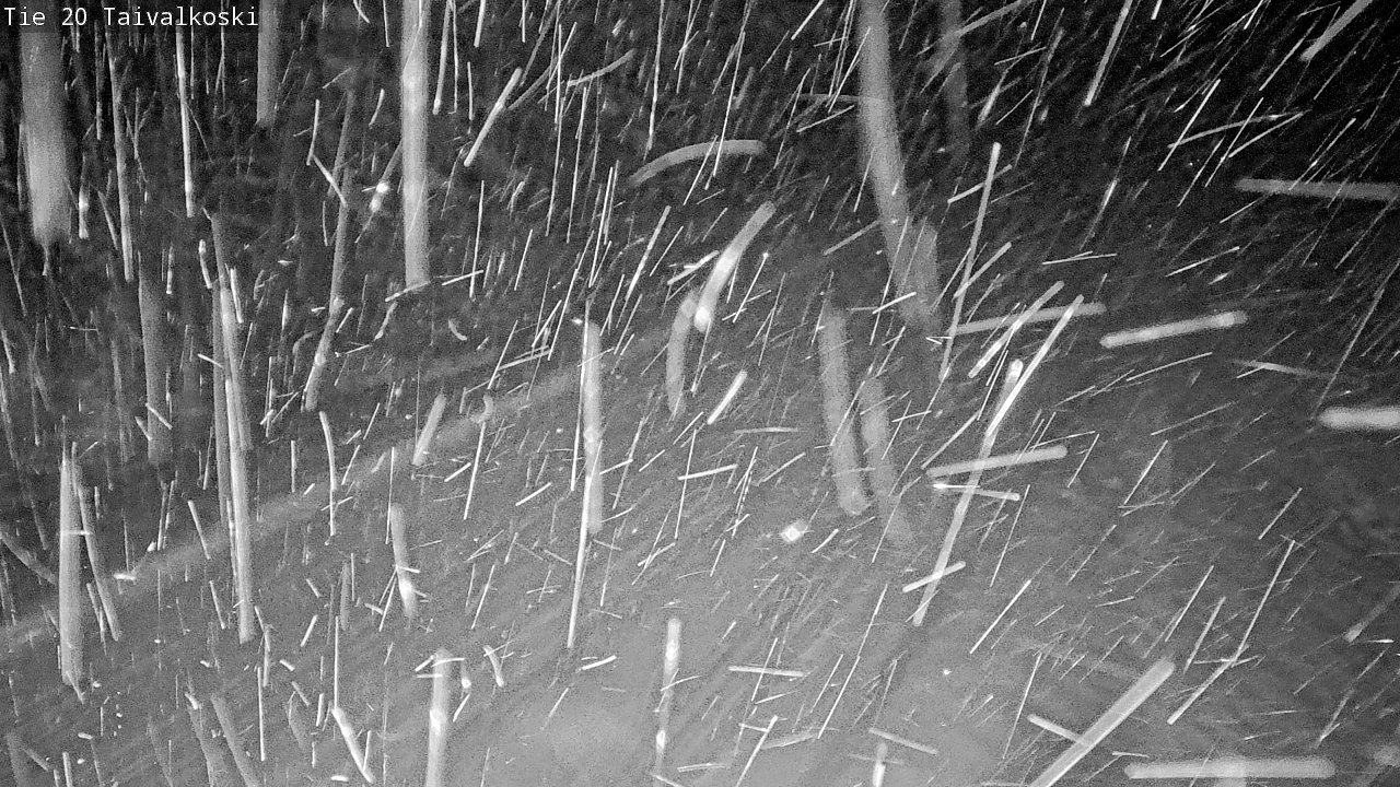 Weather Camera Image Väg 20 Taivalkoski, Taivalkoski, Pohjois-Pohjanmaa