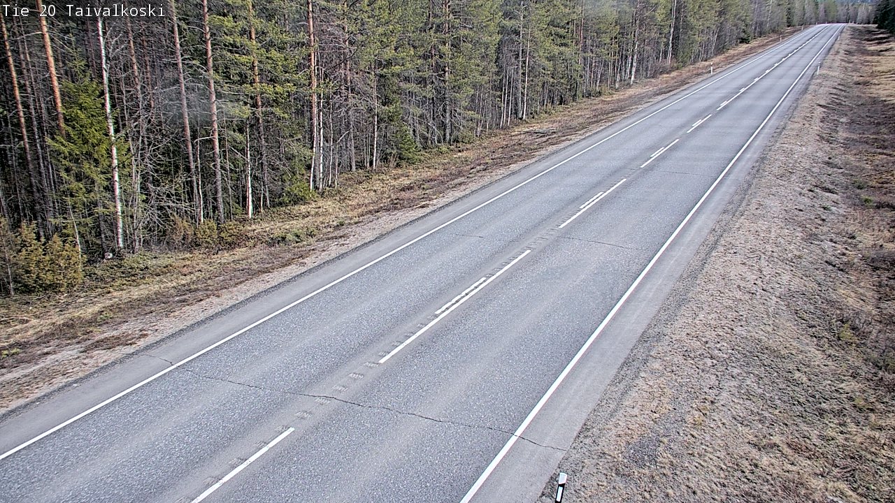 Kelikamerat Kuva Tie 20 Taivalkoski, Taivalkoski, Pohjois-Pohjanmaa