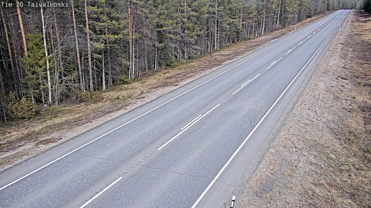 Kelikamerat Kuva Tie 20 Taivalkoski, Taivalkoski, Pohjois-Pohjanmaa
