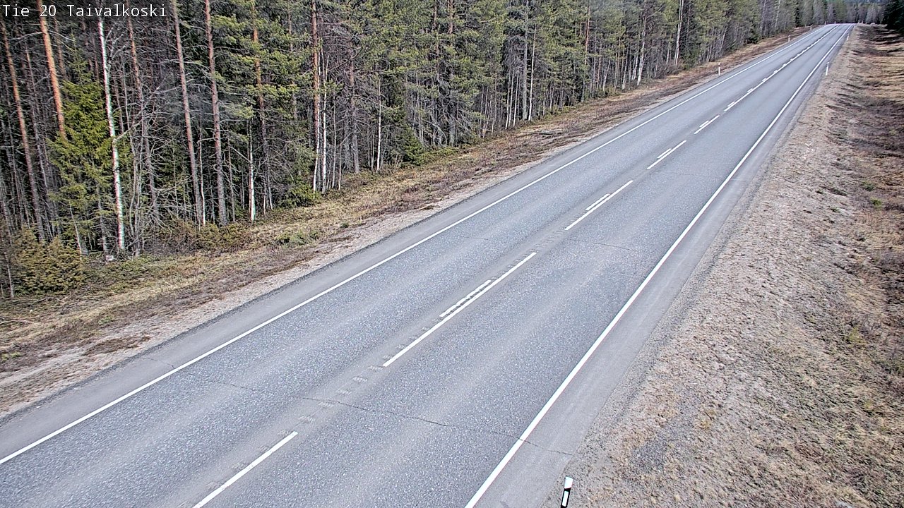 Kelikamerat Kuva Tie 20 Taivalkoski, Taivalkoski, Pohjois-Pohjanmaa