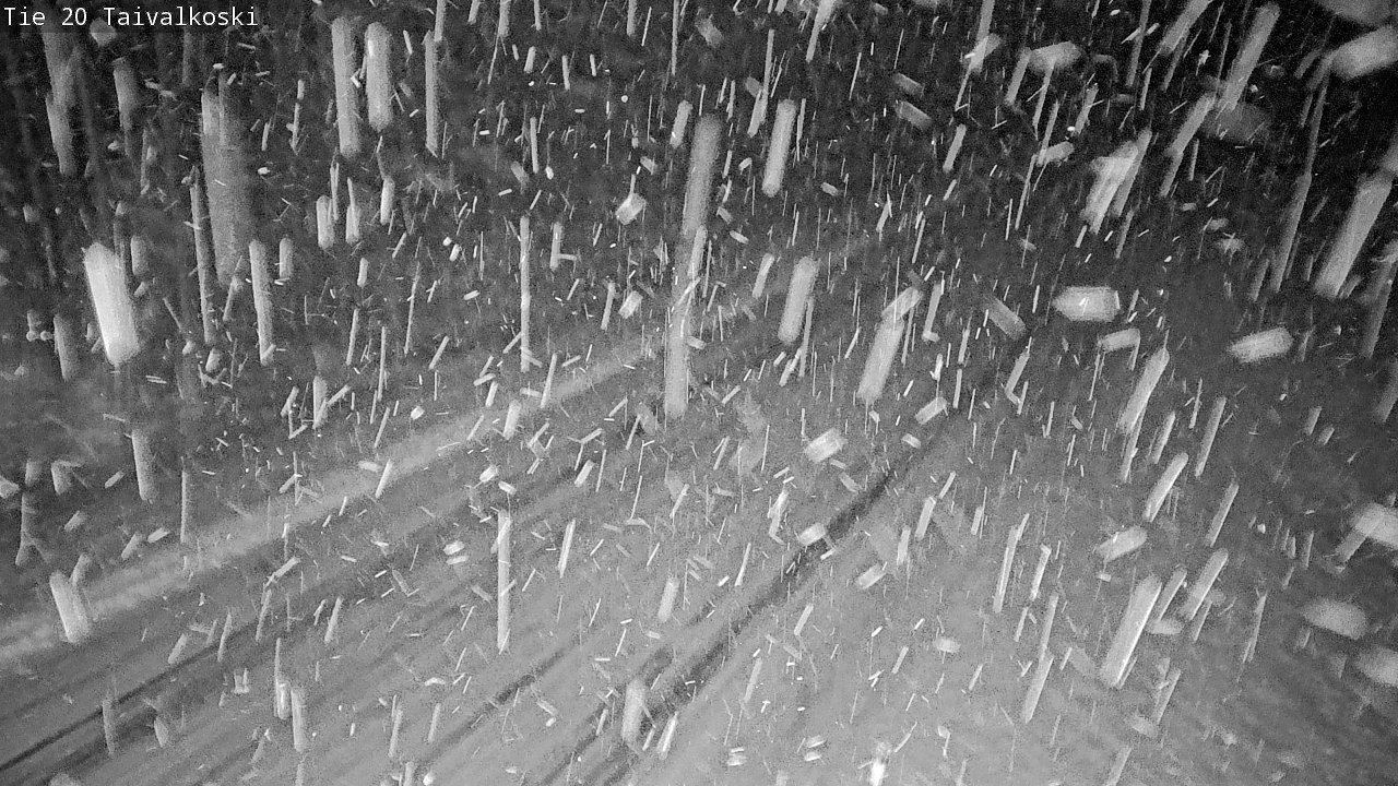 Weather Camera Image Väg 20 Taivalkoski, Taivalkoski, Pohjois-Pohjanmaa