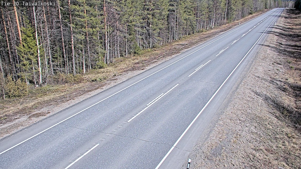 Kelikamerat Kuva Tie 20 Taivalkoski, Taivalkoski, Pohjois-Pohjanmaa