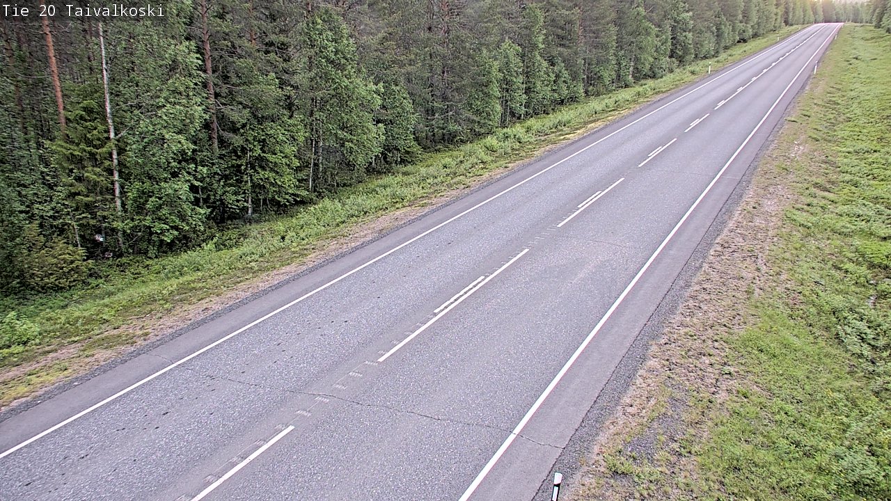 Kelikamerat Kuva Tie 20 Taivalkoski, Taivalkoski, Pohjois-Pohjanmaa