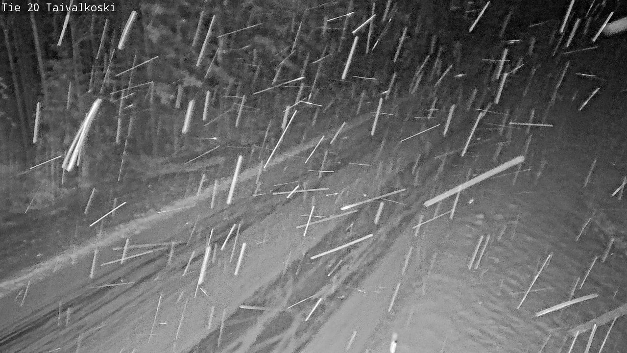 Weather Camera Image Väg 20 Taivalkoski, Taivalkoski, Pohjois-Pohjanmaa