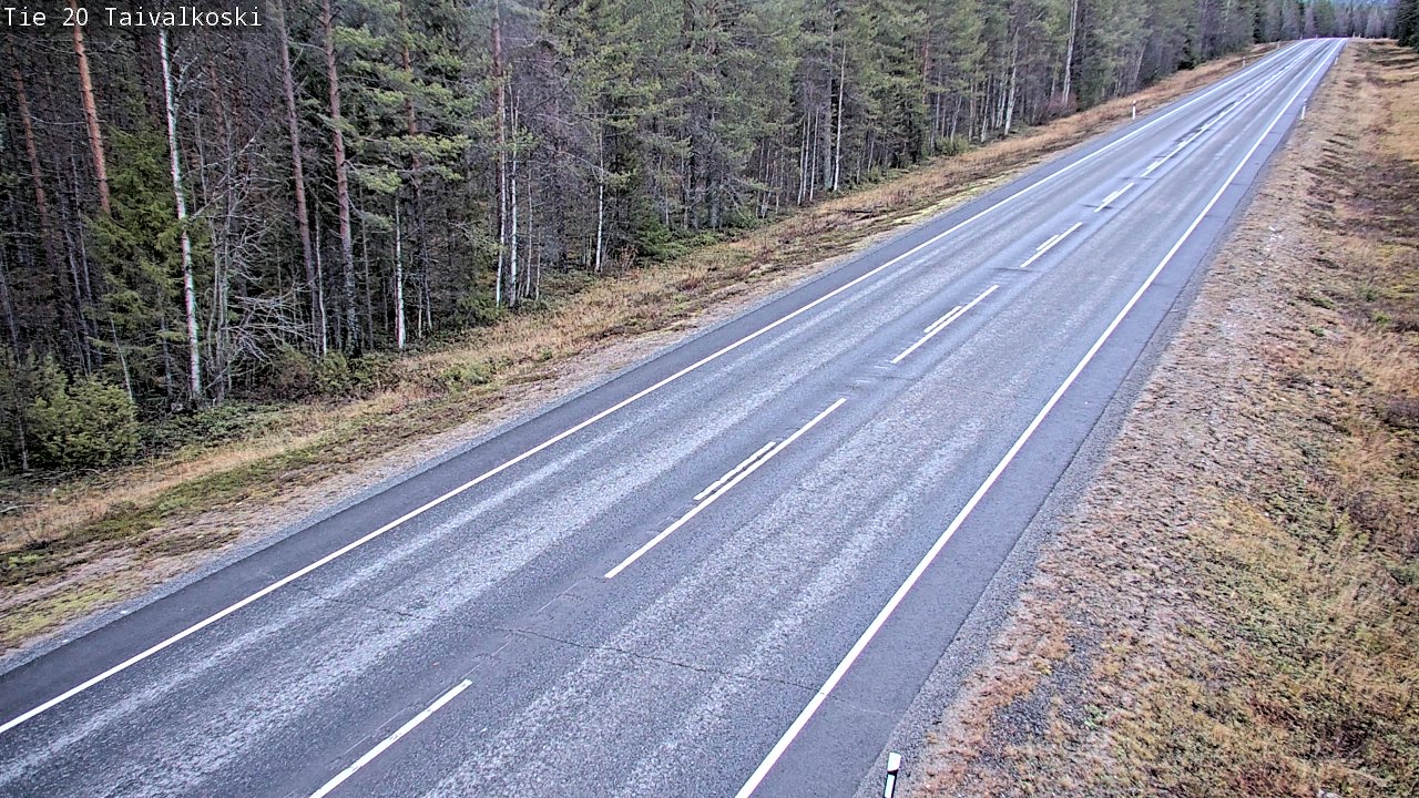 Kelikamerat Kuva Tie 20 Taivalkoski, Taivalkoski, Pohjois-Pohjanmaa