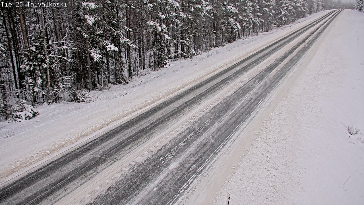 Weather Camera Image Road 20 Taivalkoski, Taivalkoski, Pohjois-Pohjanmaa