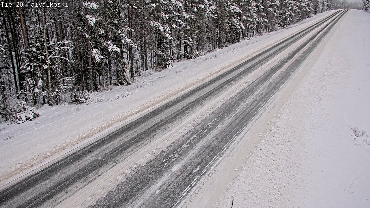 Weather Camera Image Road 20 Taivalkoski, Taivalkoski, Pohjois-Pohjanmaa