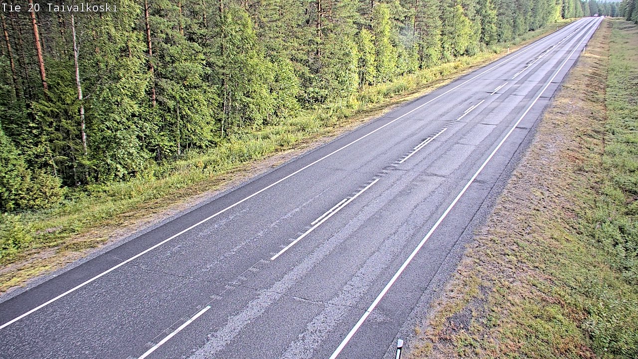 Weather Camera Image Road 20 Taivalkoski, Taivalkoski, Pohjois-Pohjanmaa