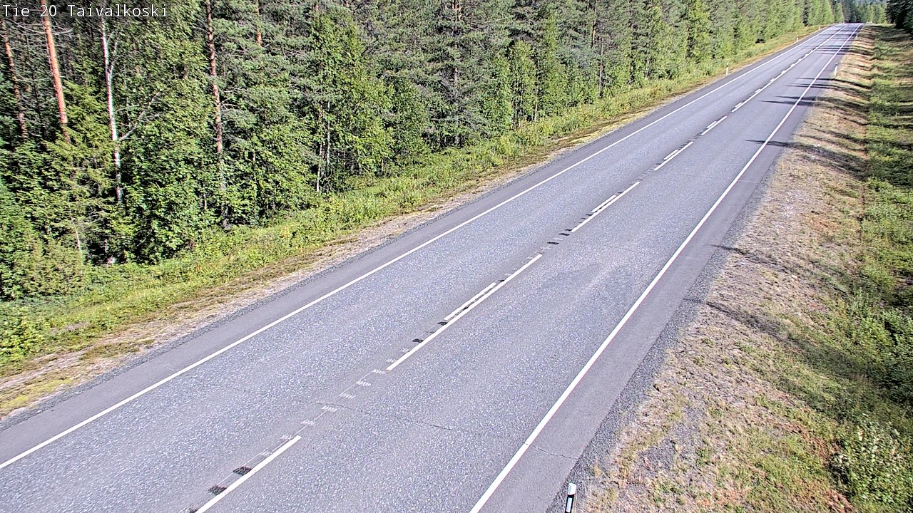 Kelikamerat Kuva Tie 20 Taivalkoski, Taivalkoski, Pohjois-Pohjanmaa