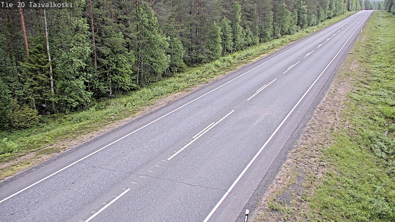 Kelikamerat Kuva Tie 20 Taivalkoski, Taivalkoski, Pohjois-Pohjanmaa