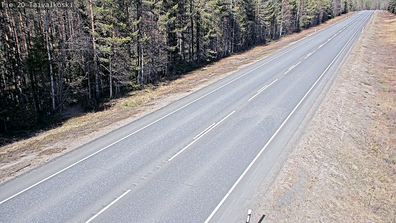 Kelikamerat Kuva Tie 20 Taivalkoski, Taivalkoski, Pohjois-Pohjanmaa
