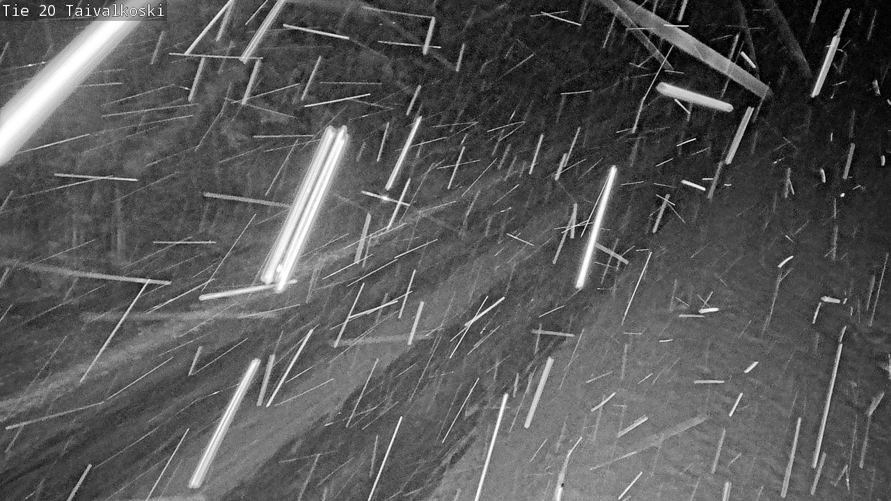 Weather Camera Image Väg 20 Taivalkoski, Taivalkoski, Pohjois-Pohjanmaa