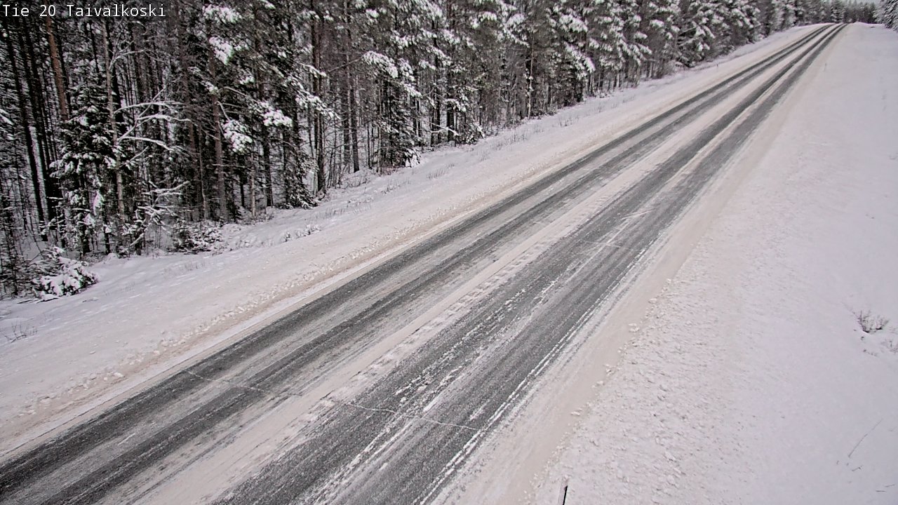 Weather Camera Image Road 20 Taivalkoski, Taivalkoski, Pohjois-Pohjanmaa