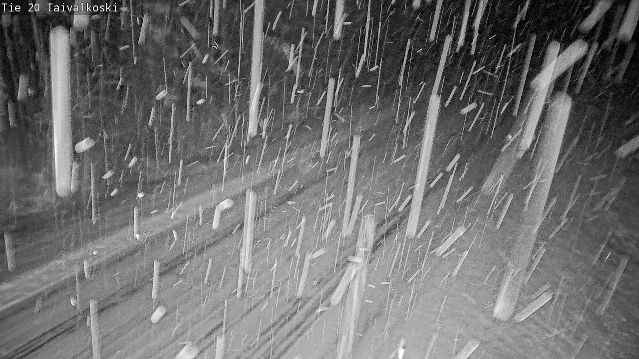 Weather Camera Image Väg 20 Taivalkoski, Taivalkoski, Pohjois-Pohjanmaa