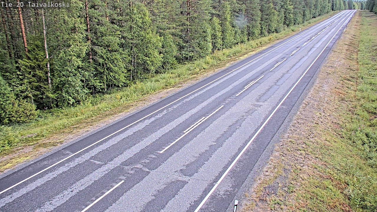 Weather Camera Image Road 20 Taivalkoski, Taivalkoski, Pohjois-Pohjanmaa