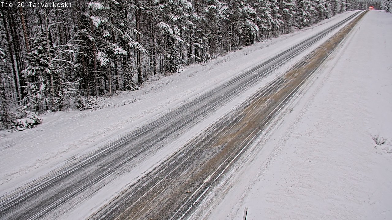 Weather Camera Image Väg 20 Taivalkoski, Taivalkoski, Pohjois-Pohjanmaa