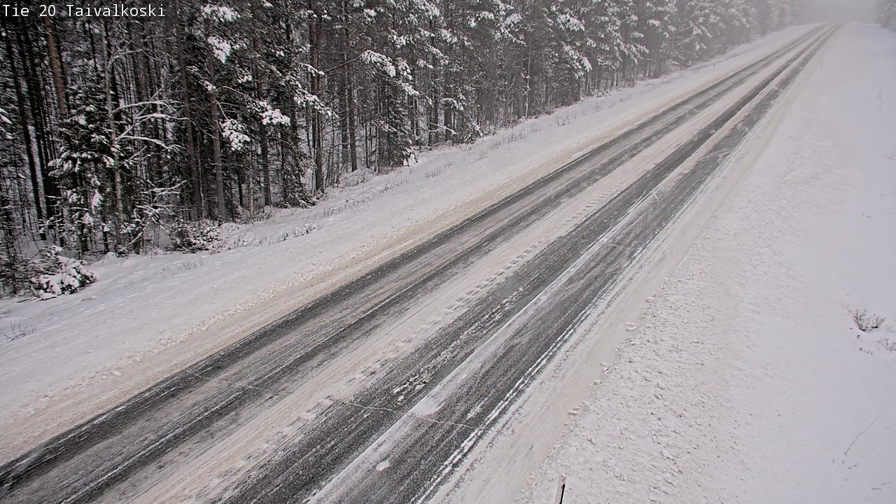 Weather Camera Image Road 20 Taivalkoski, Taivalkoski, Pohjois-Pohjanmaa