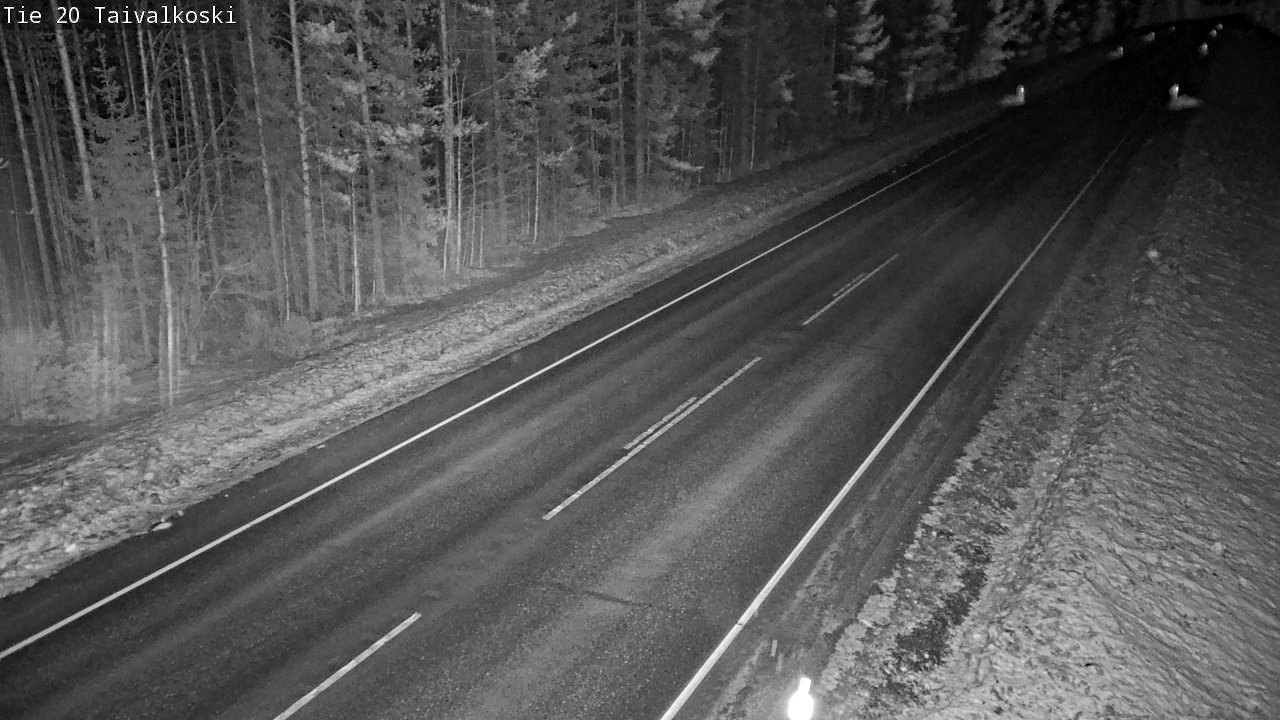 Weather Camera Image Road 20 Taivalkoski, Taivalkoski, Pohjois-Pohjanmaa