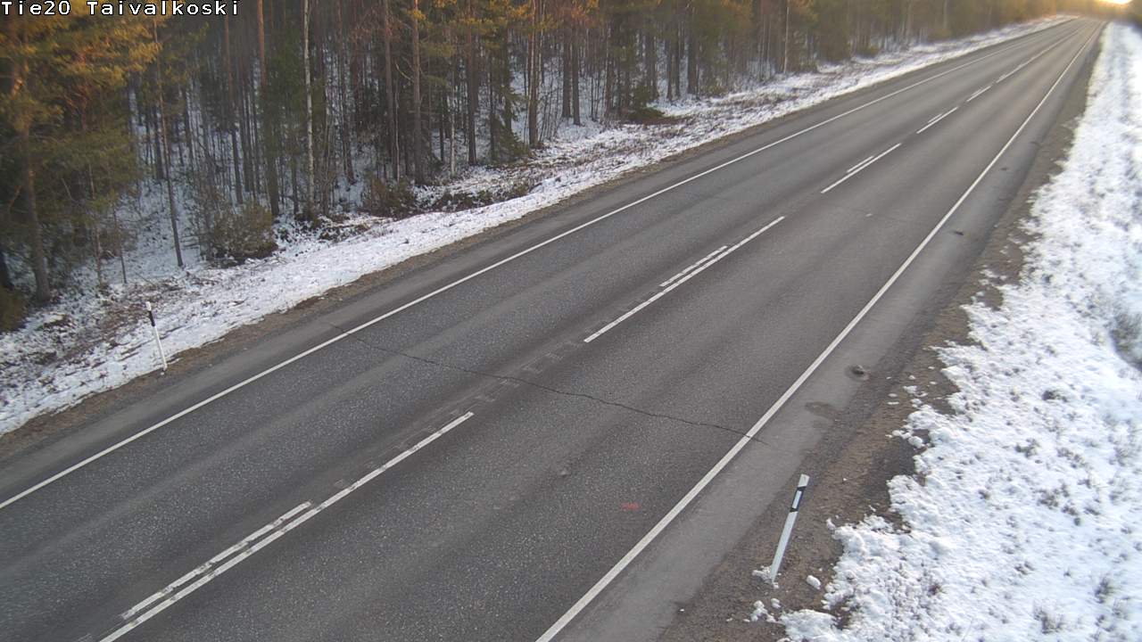 Weather Camera Image Road 20 Taivalkoski, Taivalkoski, Pohjois-Pohjanmaa